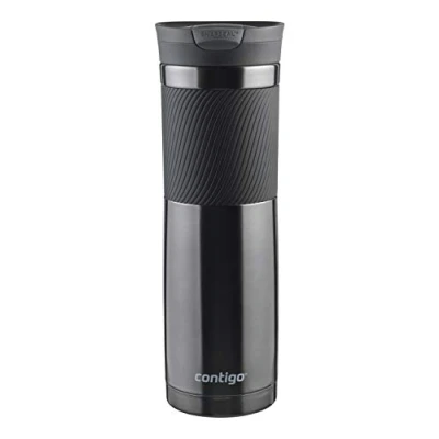 Imagen de Contigo Vaso Termico Byron Snapseal, Termo Café, Taza de Viaje en acero inoxidable, antigoteo, Copa con Tapa fácil limpiar sin BPA, 720 ml, Gris(Gunmetal)