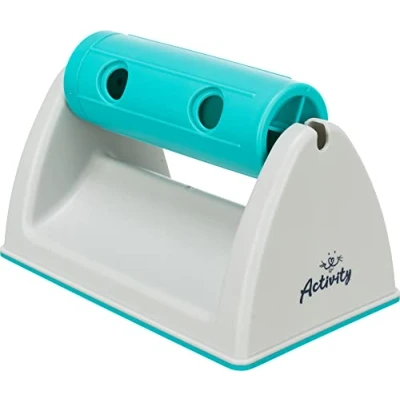 Imagen de TRIXIE Juegos Interactivos &#039;Fun Activity&#039; Rollo de Snacks con Soporte, 19 x 12 11 cm, Gris/Turquesa