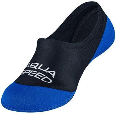 Imagen de Aqua Speed Neo Socks Calcetines para Niños de Neopreno Hijos Suela Antideslizante Elásticos Fácil Color 11 Negro/Azul Tamaño: 34/35