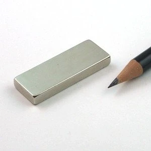 Imagen de magnet shop Imán rectangular (40,0 x 15 5 mm, níquel N40 9,6 kg