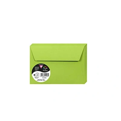 Imagen de Clairefontaine 5546C Un Paquet de 20 Enveloppes Pollen Format C6 (11,4x16,2cm) 120g Auto Adhésives Verde Menta