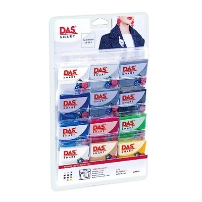 Imagen de DAS Smart, Pasta para modelar que se endurece al horno, 12x28g, Set Primary, 12 unidades