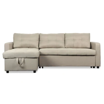 Imagen de Sofá cama esquinero Toledo Tela Beige Menzzo