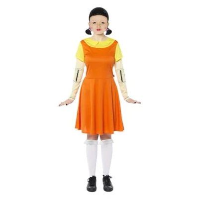 Imagen de Amscan Costume Squid Game poupée, robe, horreur, Halloween, carnaval, déguisements