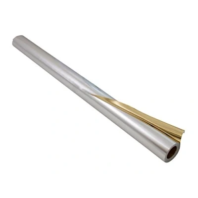 Imagen de Folia Bringmann Folia, Großrolle Alufolie, 50cmx10m, doppelseitig, Gold Silber (F/4/2)