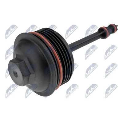 Imagen de NTY CCL VW 014 Cubierta, caja filtro de aceite con junta anular VOLKSWAGEN: Multivan 6, Passat B6 Berlina, GOLF AUDI: A6 C7 A4 B8 Avant