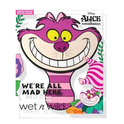 Imagen de Wet n Wild Alice in Wonderland We&#039;re All Mad Here Espejo de Mano, Accesorio Portátil con Temática Alicia en el País las Maravillas, para Retoques Sobre la Marcha, Agarre Cómodo