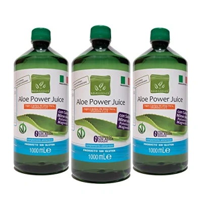 Imagen de Benessence Jugo de Aloe Vera 96% + Vitaminas C y E Potasio Magnesio 3L