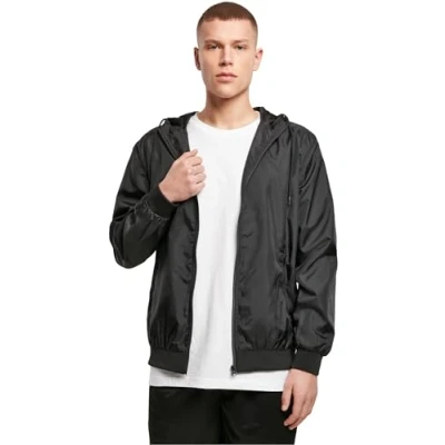 Imagen de Build Your Brand Windrunner Chaqueta, Negro (Blk/Blk 00017), XXX Large para Hombre