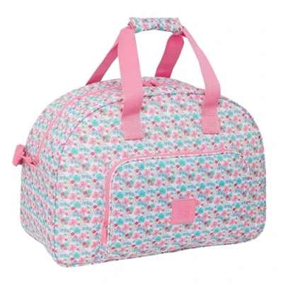 Imagen de Safta Moos Flores Bolsa de Deporte, Mochila, Ideal para Niños Diferentes Edades, Cómoda y Versátil, Calidad Resistencia, 48x21x33 cm, Color Multicolor