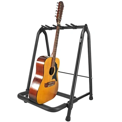 Imagen de Pyle Soporte Universal Plegable para Guitarra, con Acolchado de Espuma, Guitarra acústica, eléctrica, bajo y PGST33