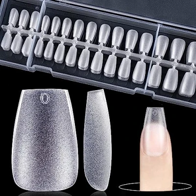 Imagen de Uñas postizas, Carehabi 360pcs Acrílico Cápsulas Colocación Americana Con Maleta De Almacenamiento Para Estudios Manicura Y Diy Nail Art en Casa 15 Tamaños