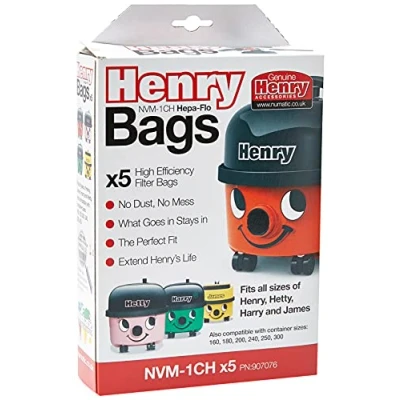 Imagen de Henry NVM 1CH/907076 HepaFlo Bolsas al vacío (5 unidades)