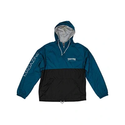 Imagen de THRASHER Chaqueta mag Logo Anorak Azuloscuro Gris (L, Azuloscuro)