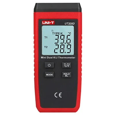 Imagen de UNI T UT320D Serie UT320 Mini Termómetro de Contacto, Doble Canal, 50C 1300C