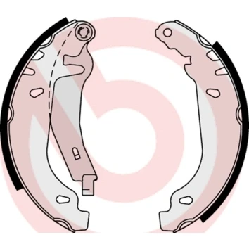 Imagen de BREMBO S 61 539 Zapatas de freno 180 32 con palanca mano CITROËN: Xsara Hatchback, Coupé, ZX PEUGEOT: 306 Hatchback