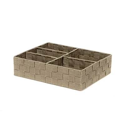 Imagen de Compactor Tex Cesto 5 Scomparti, 32 x 25 8 cm, marrón, Rayon, Corcho, compartments