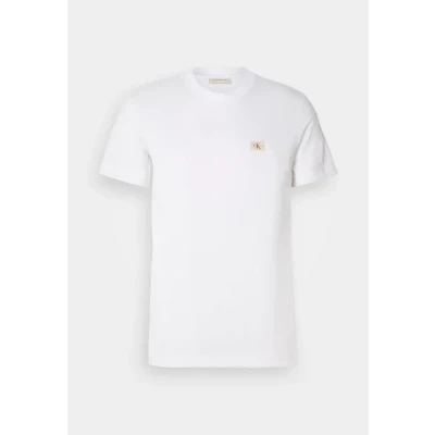 Imagen de Calvin Klein Jeans Label Regular TEE Camiseta básica, Hombre, Talla: Small, Bright white