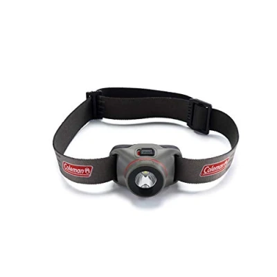 Imagen de Coleman linterna frontal LED con tecnología Batteryguard, 100 lúmenes y alcance de 50 metros, resistente ligera, lámpara para camping, senderismo o festivales