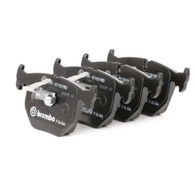 Imagen de BREMBO P 06 044 Juego de pastillas freno preparado para indicador desgaste con clip émbolo sin accesorios BMW: 3 Touring, Coupé, Cabrio