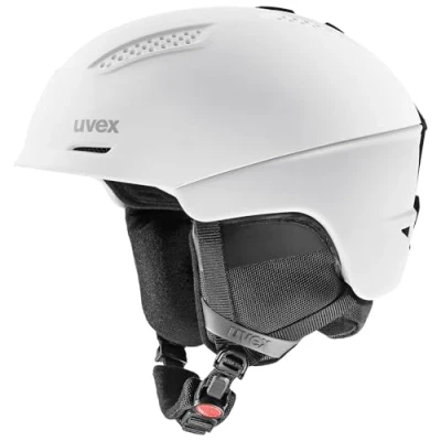 Imagen de uvex ultra, casco de esquí robusto unisex, ajuste talla individualizado, ventilación optimizada, white/black, 55 59 cm