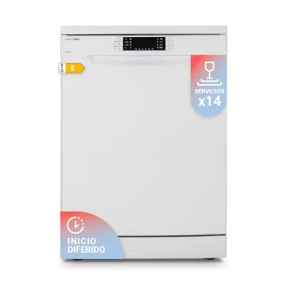 Imagen de UNIVERSALBLUE Lavavajillas Blanco Digital Libre Instalación 60 cm 8 Programas Ciclo ECO Envio y Subida a Planta Incluidos Foto actual: peluca