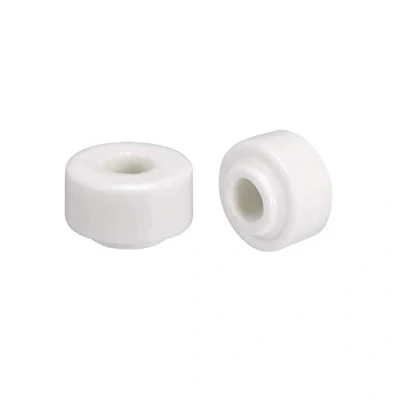 Imagen de 10 perlas de aislamiento cerámica 6 mm x 20 mm, con forma redonda para alambre calefacción tubos retráctiles al calor