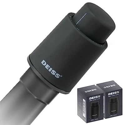 Imagen de Deiss LUX [2 PCS] tapón para botellas de vino, taponesreutilizables conservador vino al vacío con marcadores fecha, mantenerel