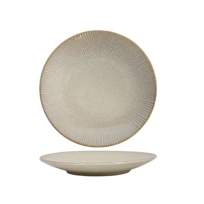 Imagen de Cookinglife Ontbijtborden Coastal Lines Ocean Beige ø 21 cm 6 Stuks
