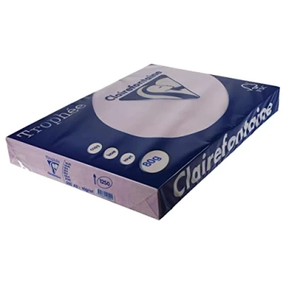 Imagen de Clairefontaine Trophée Resma de papel, 80 gr/m², 500 hojas, A3 (42 x 29.7 cm), color morado pastel