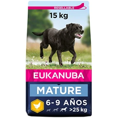 Imagen de EUKANUBA Alimento seco para perros maduros de raza grande, rico en pollo fresco 15 kg
