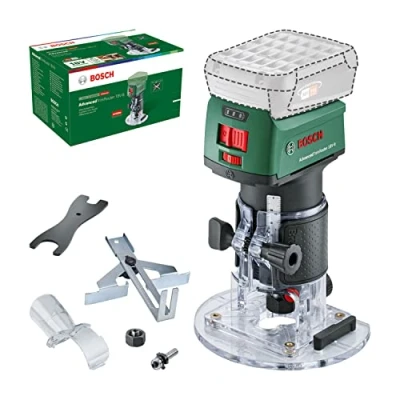 Imagen de Bosch fresadora de superficie a batería AdvancedTrimRouter 18V 8 (sin batería, sistema 18V, motor Brushless sin escobillas, en caja)