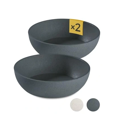Imagen de PiuPet® Comedero Perro I 2X 1,6L Gris Apto para lavavajillas 21,5cm diámetro Perros Bebedero Cuenco y Accesorios