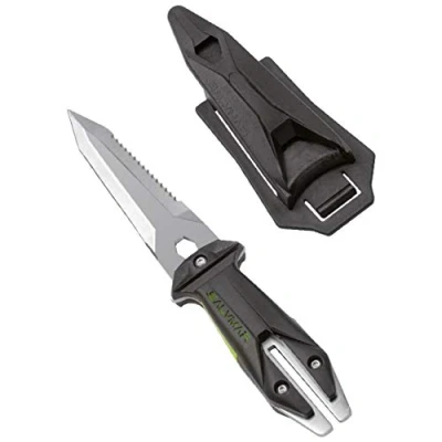 Imagen de SALVIMAR Goemon Cuchillo, Unisex Adulto, Negro, 19,5 cm