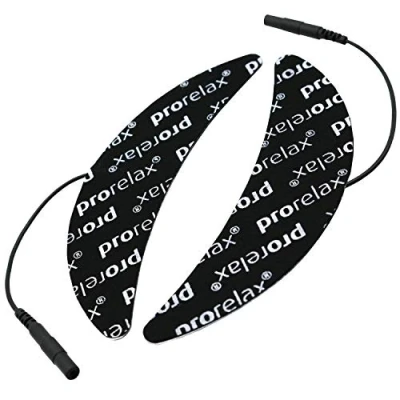 Imagen de prorelax 49009 Almohadillas Con Electrodos &quot;Blackline&quot;, De Repuesto Para Aparatos Tens + Ems, Estimulación Muscular Eléctrica