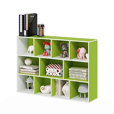 Imagen de Furinno Estanterías Verde/Blanco