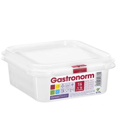 Imagen de COM FORT HOUSE Tartera cuadrada para comida reutilizable con tapa, apto microondas, lavavajillas y congelador. Medidas: 176x162x65 1,2L, Pakc de 3 unidades