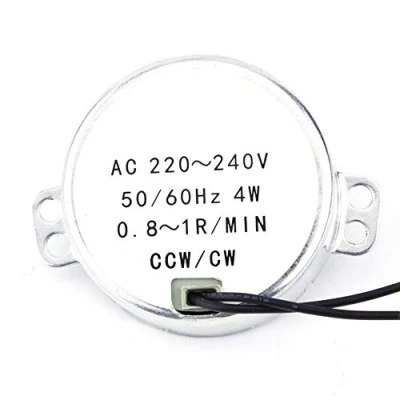 Imagen de Synchronmotor 50/60Hz Frequenz AC 220 240V drehbar Getriebemotor CW/CCW 4W Mikrowelle(0,8 1RPM)