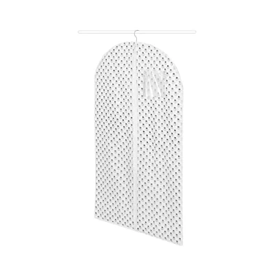 Imagen de Funda corta para chaquetas con cremallera. Gama Tropic. Color negro y blanco. Tamaño 60 x 100 cm. RAN8859
