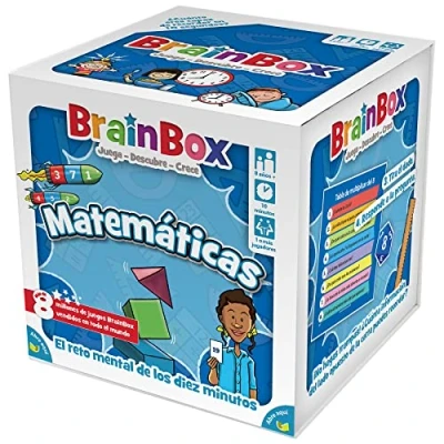 Imagen de Brain Box Green Board Games BrainBox Matemáticas Juego de Mesa en Español (Exclusivo ), G123418, 1 o mas jugadores