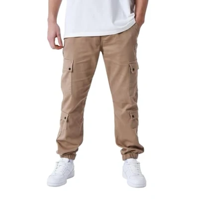Imagen de Project X Paris Vaqueros Cargo Multibolsillos, Medias Elásticas, marrón, 42