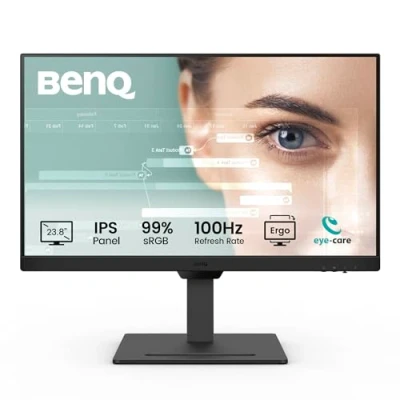 Imagen de BenQ GW2490T Monitor de Oficina en casa 23.8 IPS 1080p, 100Hz, di 99% sRGB,VESA, HDMI, DP, tecnología B.I., Low Blue Light, Modo ePaper, codificación, Certificado por TÜV Rheinland.