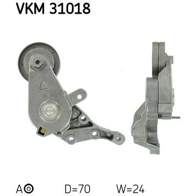 Imagen de SKF VKM 31018 Polea Tensora SEAT: Leon I Hatchback, Ibiza 2, Córdoba Berlina, VOLKSWAGEN: Golf 4, Polo III Classic, Bora AUDI: A3 Hatchback