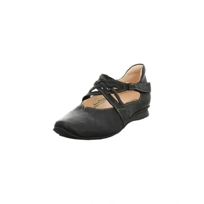 Imagen de Think Chilli Bailarinas Con Correa De Tobillo para Mujer, Negro (Sz/K794 02), 43 EU (9 UK)