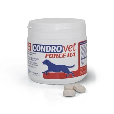 Imagen de Bioiberica Condrovet Force Ha Suplemento Cuidado De Articulaciones Para Mascotas, 120 Comprimidos En Blíster