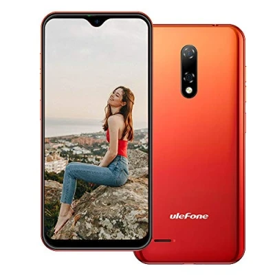 Imagen de Ulefone Note 8P Android 10 4G Teléfono Móvil, 5.5 &#039;&#039; Waterdrop Pantalla Smartphone, Quad Core 2GB + 16GB, SIM Dual SD (Ranura para 3 Tarjetas), Desbloqueo Facial, Cámara 8MP+2MP+5MP GPS Rojo