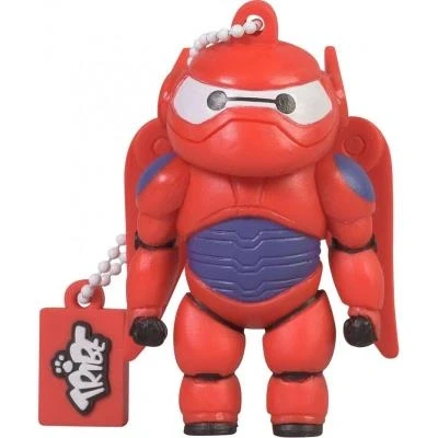 Imagen de Tribe Disney Big Hero 6 Baymax Armored Memoria USB 2.0 de 16 GB Pendrive Flash Drive Goma con Llavero, Color Rojo
