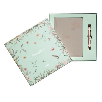 Imagen de Set Cuaderno de notas Raquel Beck con Bolígrafo Regalos originales para mujer Regalo navidad : bonito escribir Cuadernos bonitos Papeleria Bonita amigo invisible