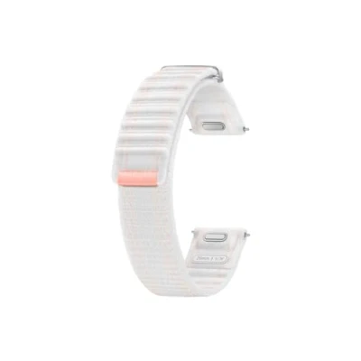 Imagen de Correa Samsung Fabric Band, Para Galaxy Watch7, Tela y Velcro, Fácil ajuste, Talla S/M, Blanco Rosa