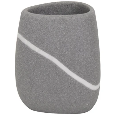 Imagen de MSV Jaipur Zen Vaso, poliresina, Color Piedra